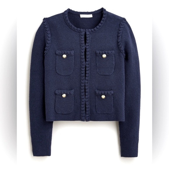 NWT J.Crew Odette Lady Jacket In Cotton Blend Boucle - Picture 2 of 5